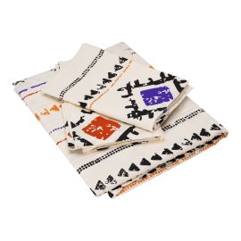 Printed Flat Sheet Set - Cleta Flat Sheet (240x260cm) + Pillow Cases (50x80cm)