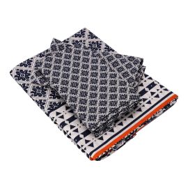 Printed Flat Sheet Set - Graphic Tribut Flat Sheet (240x260cm) + Pillow Cases (50x80cm)