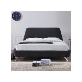 Arroyo Upholstered Bed 120x200cm Twin size Bed in Black Color