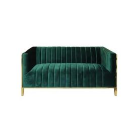 Maharat Al Bahar Linen 2-Seater Sofa, Pistachio Green