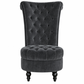 Lotus High Back Chair in Black Color
