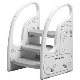 Eazy Kids 3 Step Stool-Grey