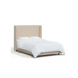 Goodrich Velvet Upholstered Bed 120x200cm Twin size Bed in Beige Color