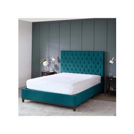 Modway Button Tufted Bed 180x200cm King size Bed in Teal Color