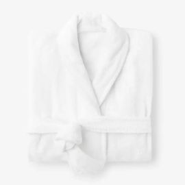 BYFT Iris Bathrobe Slippers 450 Gsm White Velour 100% Cotton Set of 02