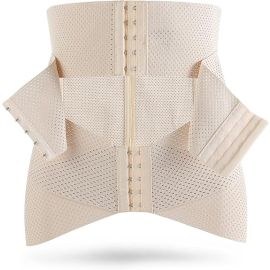 SUNVENO Belly Shaper and Hip Definition Band - Beige