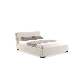 Vera Upholstered without Storage Bed 120x200cm Twin size Bed in Ivory Color