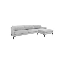 Taliah Sectional Sofa with Chaise in Grey Color Sectional Sofa