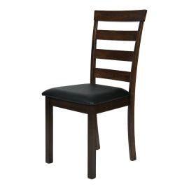 Jeffcoco Furniture Dining Chair,Brown Oak Wood Chair Wooden Furniture For Resturant Shop,Interior Design Simple Home Furniture (Chair)