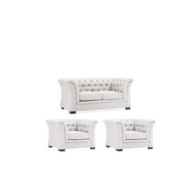 Maharat Al Bahar White Chester Hill Sectional Sofa Set, 4-Seater - 1+1+2, 160x80x80 cm