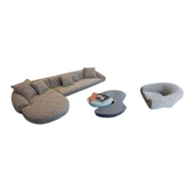 Il Loft Airstrike Armchair - Girevole, Low Table - Vega, Sofa - Airstrike Chaise Longue living room set