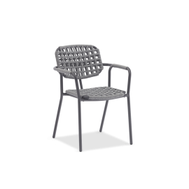 Aosta Grey Dining Armchair