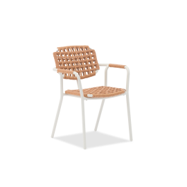 Aosta Terracotta Dining Armchair