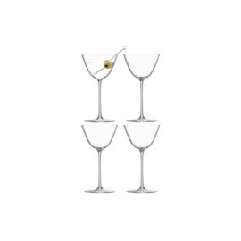 Borough Martini Glass 195ml Clear x 4