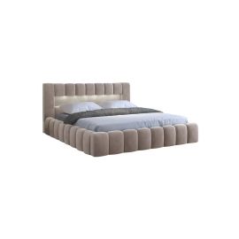 Mercy Upholstered Bed Queen, King And Super King Sizes 180x200cm King size Bed in Beige Color