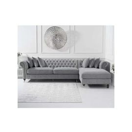 Maharat Al Bahar Regal Modern Luxury Fabric Sofa Set 7 Seaters Grey 260X90X80cm