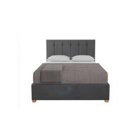 Aspire Upholstered Bed 180x200cm King size Bed in Grey Color