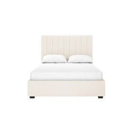 Gratiana Boucle Fabric Bed 100x200cm Single size Bed in Cream Color