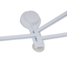 Epsilon Towel Rack with 3 Bars- EPSBA1550/ with Strong Suction, Maximum Capacity: 2.0 kg, No Tool Installation/ Wall Mounted Bathroom Fittings, Rack Suitable for Even Walls, Ceramic Tiles, Glass, Metal, Stainless Steel, Plastic Surfaces/ White