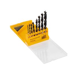 Epsilon Woodworking Drill Bits- EPSDB1416/ Pack of 8 Bit, Includes 3, 4, 5, 6, 7, 8, 9, 10, Versatile and Highly Durable/ Perfect for a Wide Range of Applications, Drilling into Soft and Hard Woods, Particleboard, etc./ Silver