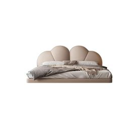 Danon Upholstered Queen, King and Super King Bed 200x200cm Super King Bed in Beige Color