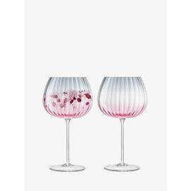 Dusk Balloon Goblet 650ml Pink/Grey x 2