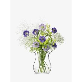 Flower Open Posy Vase H23cm Clear