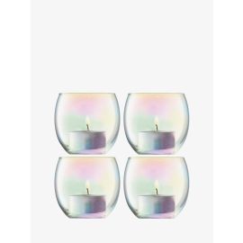 Pearl Tealight Holder H6.5cm Mother of Pearl x 4