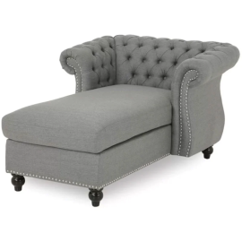 Hankins Tufted Rolled Arms Chaise Lounge