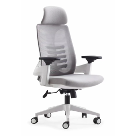 High Back Mesh Chair - White
