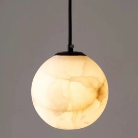Nordic Globe Copper Stone 1-Light Pendant Light
