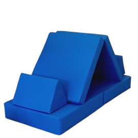 Moon Kids Play Sofa Suede-Blue