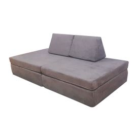 Moon Kids Play Sofa Suede-Grey