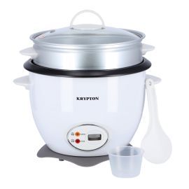 Krypton 700w 1.8 l rice cooker with steamer