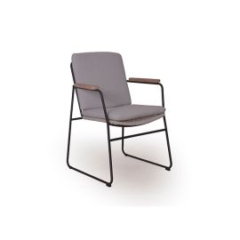 Kuta Light Grey 1-Seater Dining Armchair