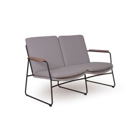 Kuta Light Grey 2-Seater Armchair