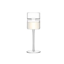 Horizon White Wine Glass 260ml Clear/Cut x 2