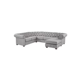 Koa Imperial Tufted Sofa 7 Seaters Grey 280x85x220cm