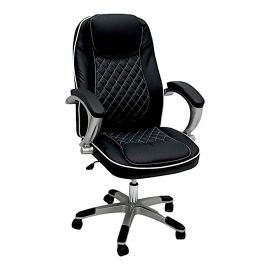 SBF High Back Executive Office Chair, Ergonomic PU Leather, Adjustable Height & Tilt Back,