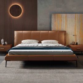 California Stylish Modern Design Bed 200 X 200 Super King Size without Spring Mattress