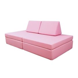 Moon Kids Cotton Play Sofa-Light Pink
