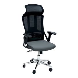 SBF Ergonomic Mesh Office Chair with Headrest, High Back, Adjustable Height and Tilt Back, Breathable Fabric, Chrome Base, Ideal for Home and Office