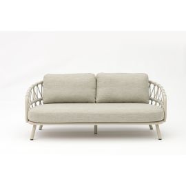 Harbour 2-Seater Sofa Mocha in Cross Weaving Sand Rope