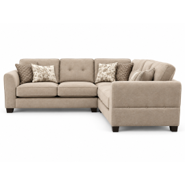 Ariana Large Fabric Classic Back Corner Sofa in L-Shape Corner Sofa