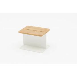 Twins Teak Side Table White