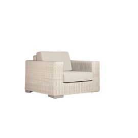 Ambar Tahiti White 1-Seater Sofa