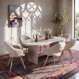 Vero 6-Seater Dining Set – Off White