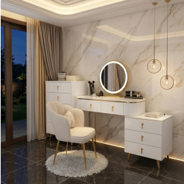 Light luxury dressing table makeup table Nordic storage cabinet