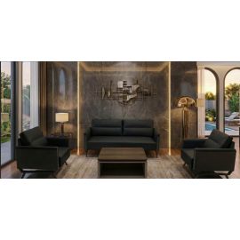  Model Capri - 2213 ( Black / Grey) with Coffee table