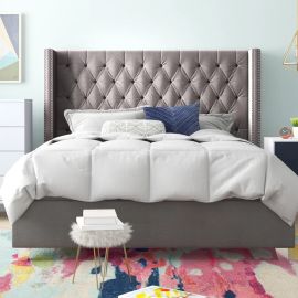 Jennie Tufted Upholstered Platform Bed